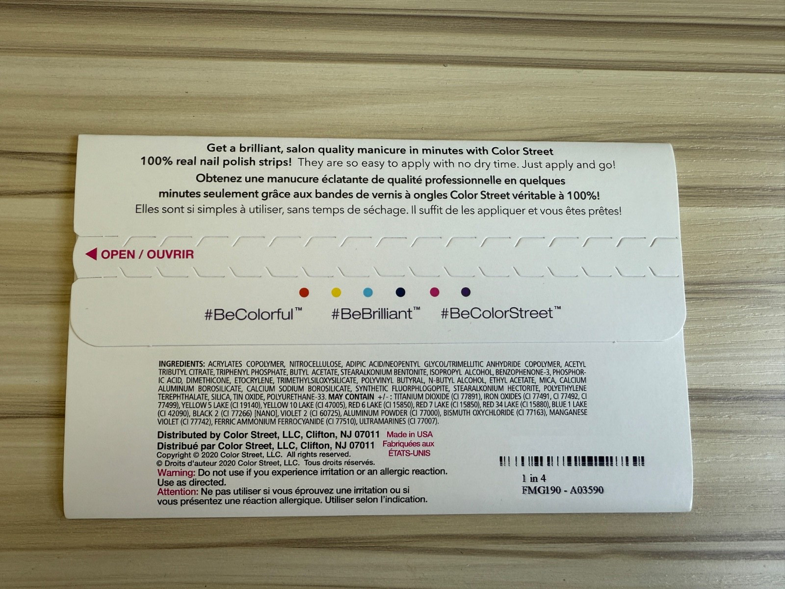 Color Street New Unopened Set of 16 Nail Polish Strips – Various Retired Colors!