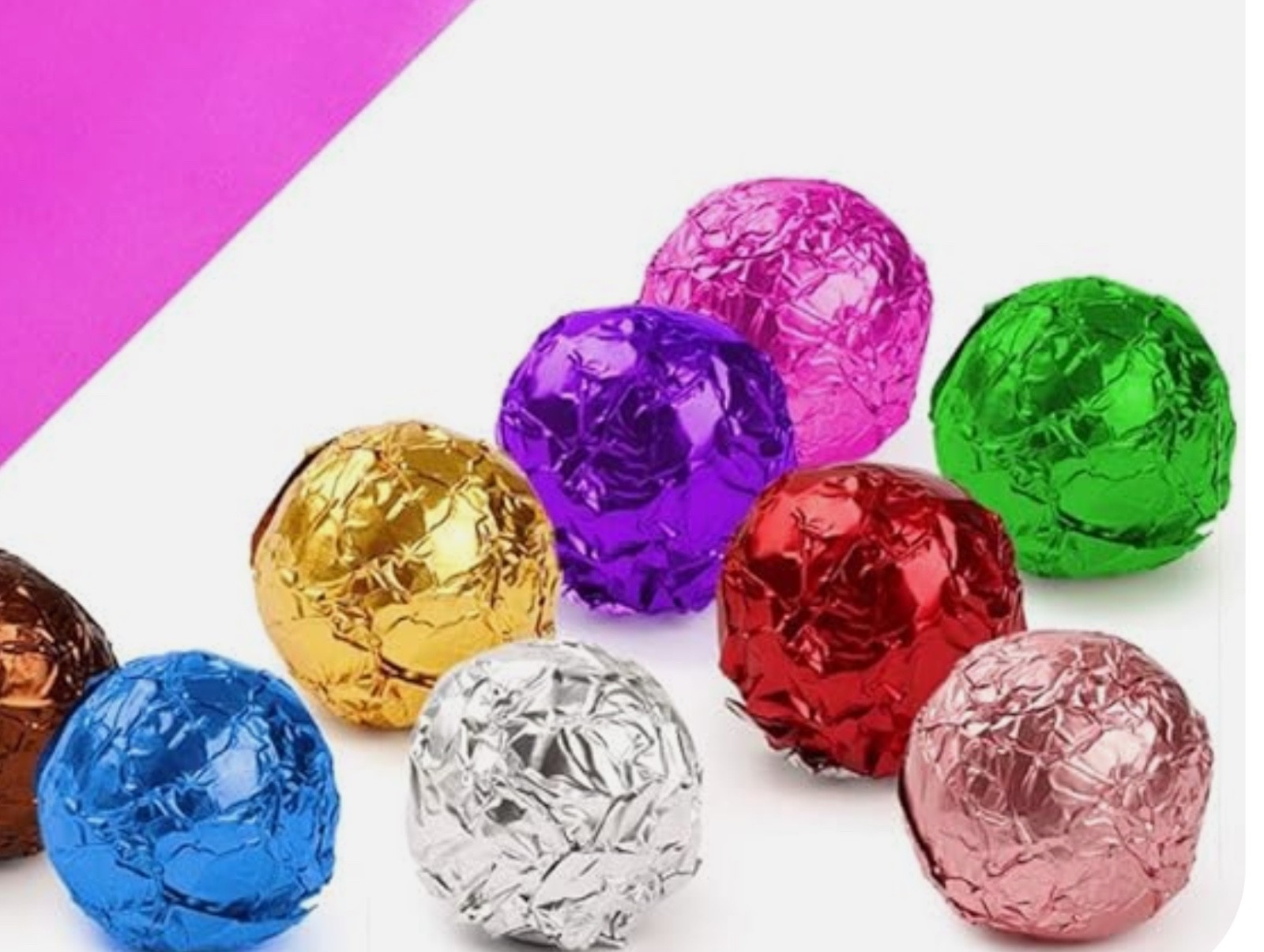 8 Pcs Aluminum Foil Square Colored Foil Sheets, 8 Colors DIY