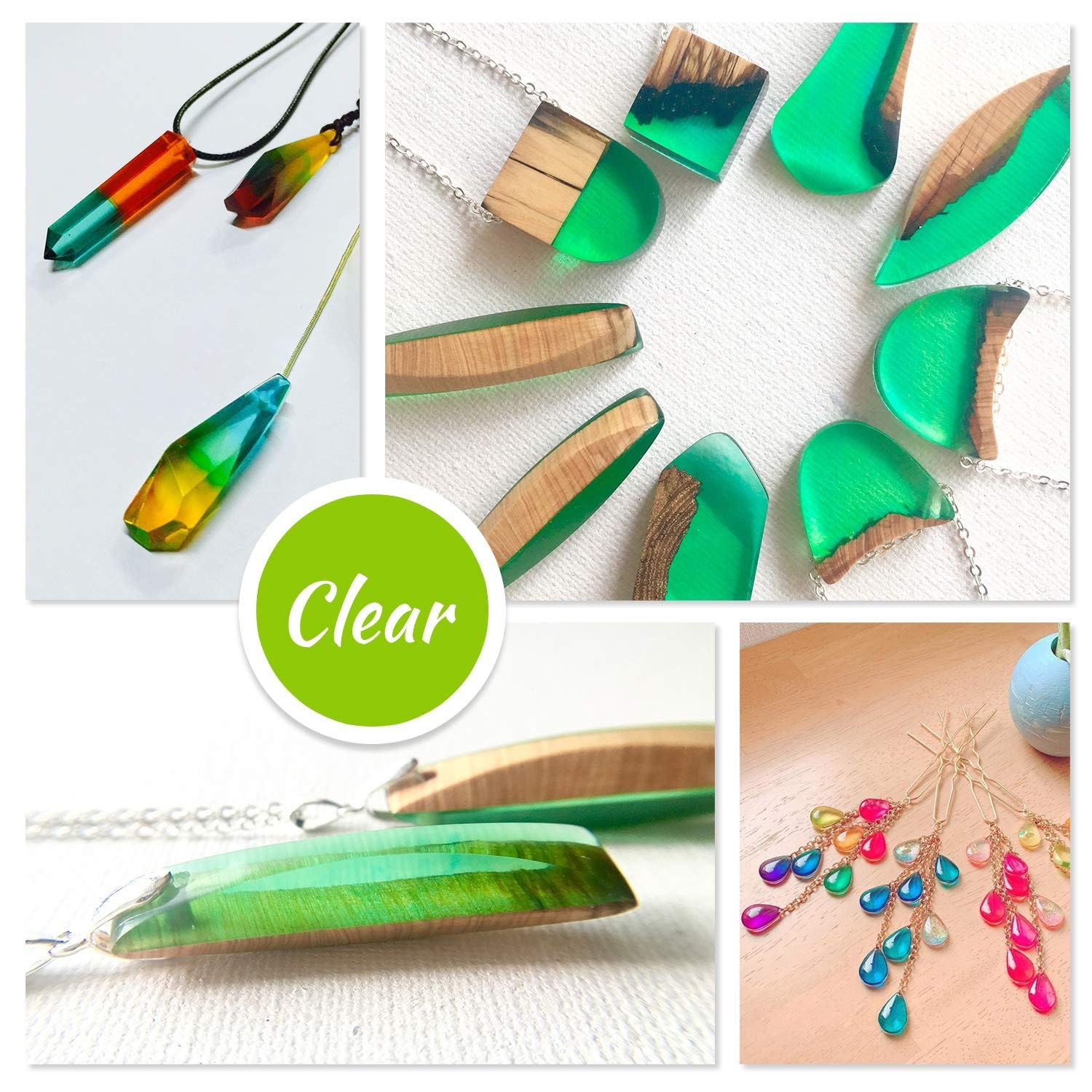 24 Color Epoxy Pigment – Crystal Transparent Dye for DIY Resin Art, Jewelry M…