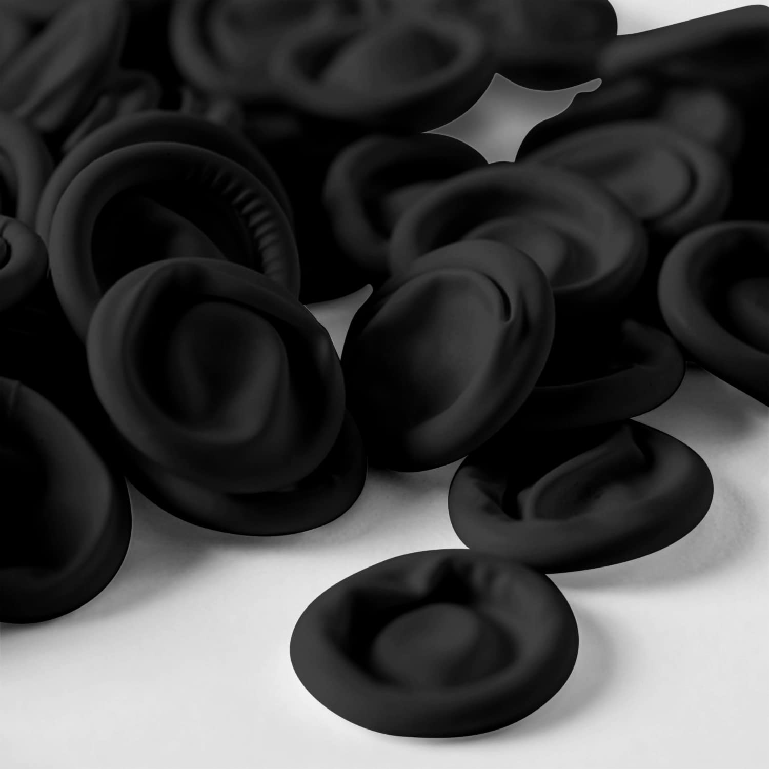 400 Pcs Latex Finger Cots Disposable Fingertips Protective Finger Cots, Black
