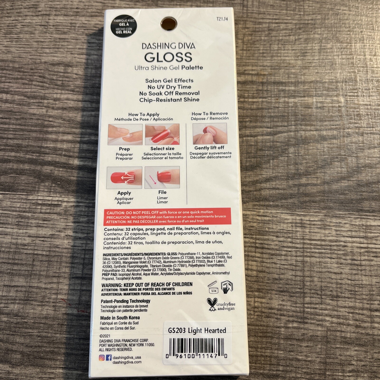 Dashing Diva Gloss Ultra Shine Gel Palette, GS203 Light Hearted