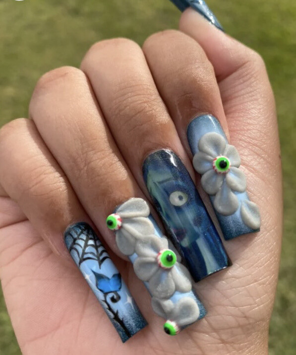 The Nightmare Before Christmas Nail Art Decals 12 Piece- Nail Wraps Water slide