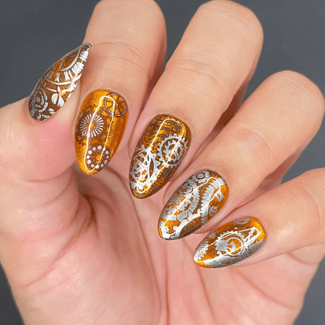 Steampunk: Gear & Grit (MXM109) – Nail Stamping Plate
