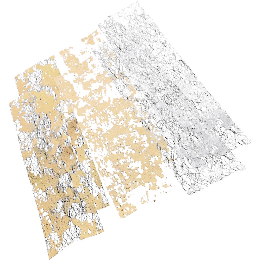 6Pcs Nail Art Foil Flakes Gold Foil Charms for DIY Manicure Accessories
