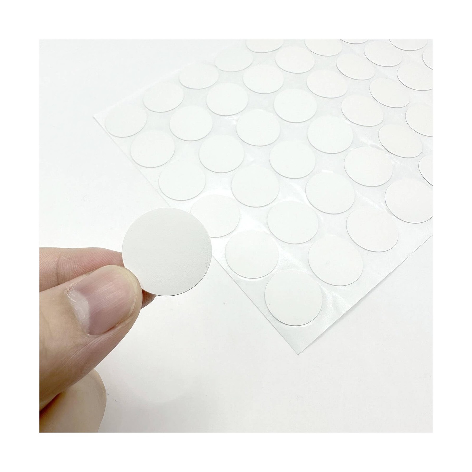 2 Sheets 108 Pcs Screw Hole Cover Stickers, 21 mm/0.8 Inch Self-Adhesive Whit…