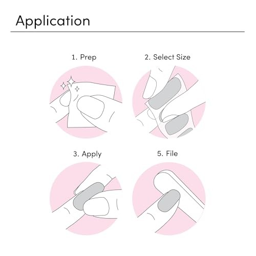 UV-Free Gloss Nail Strips – Long From Scratch – Chip Resistant