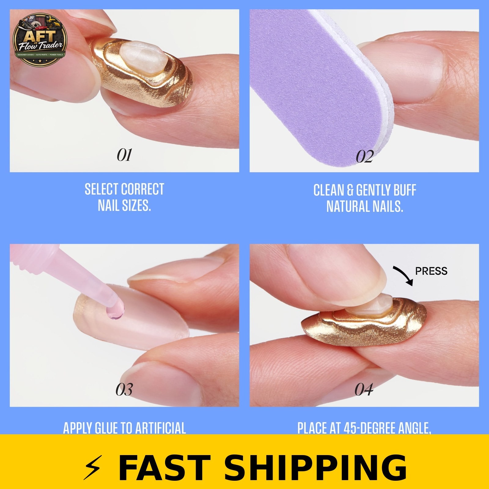 Kiss Press On Nails Almond Rose Knot Pink Medium 32 Count