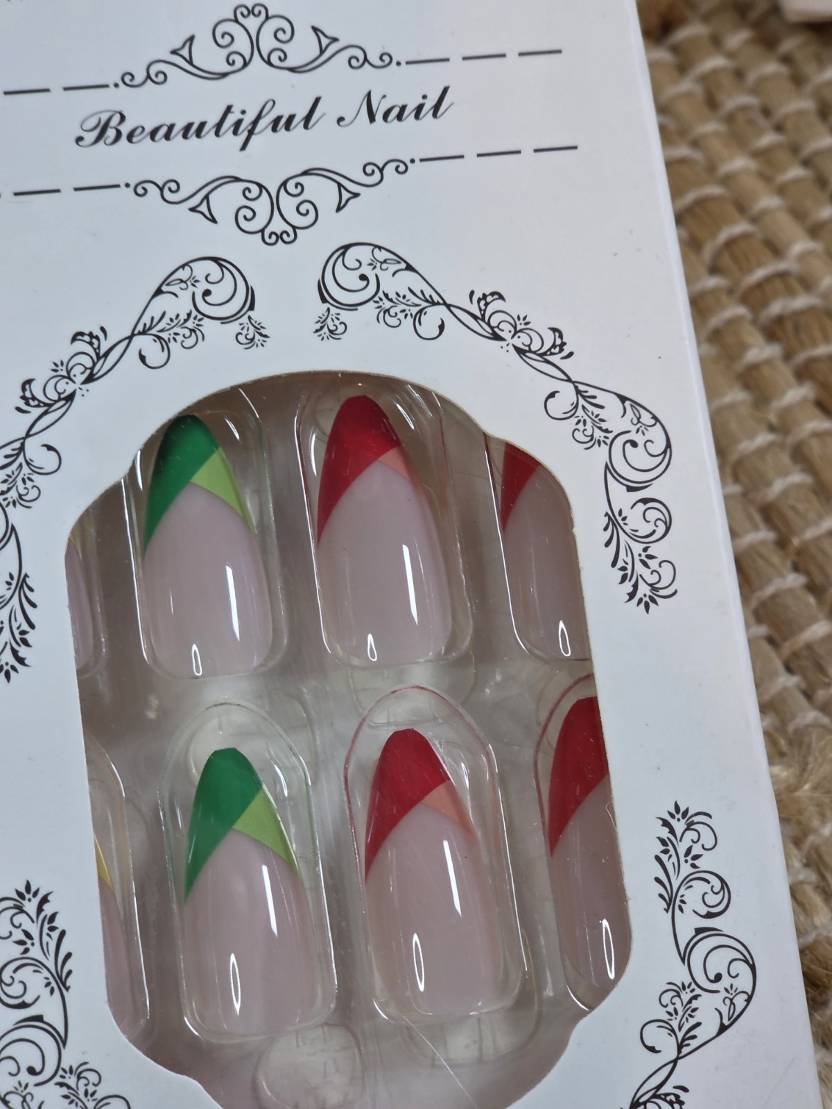 Lot of 7 False Nails Fashion Nails New In Box Various Colors