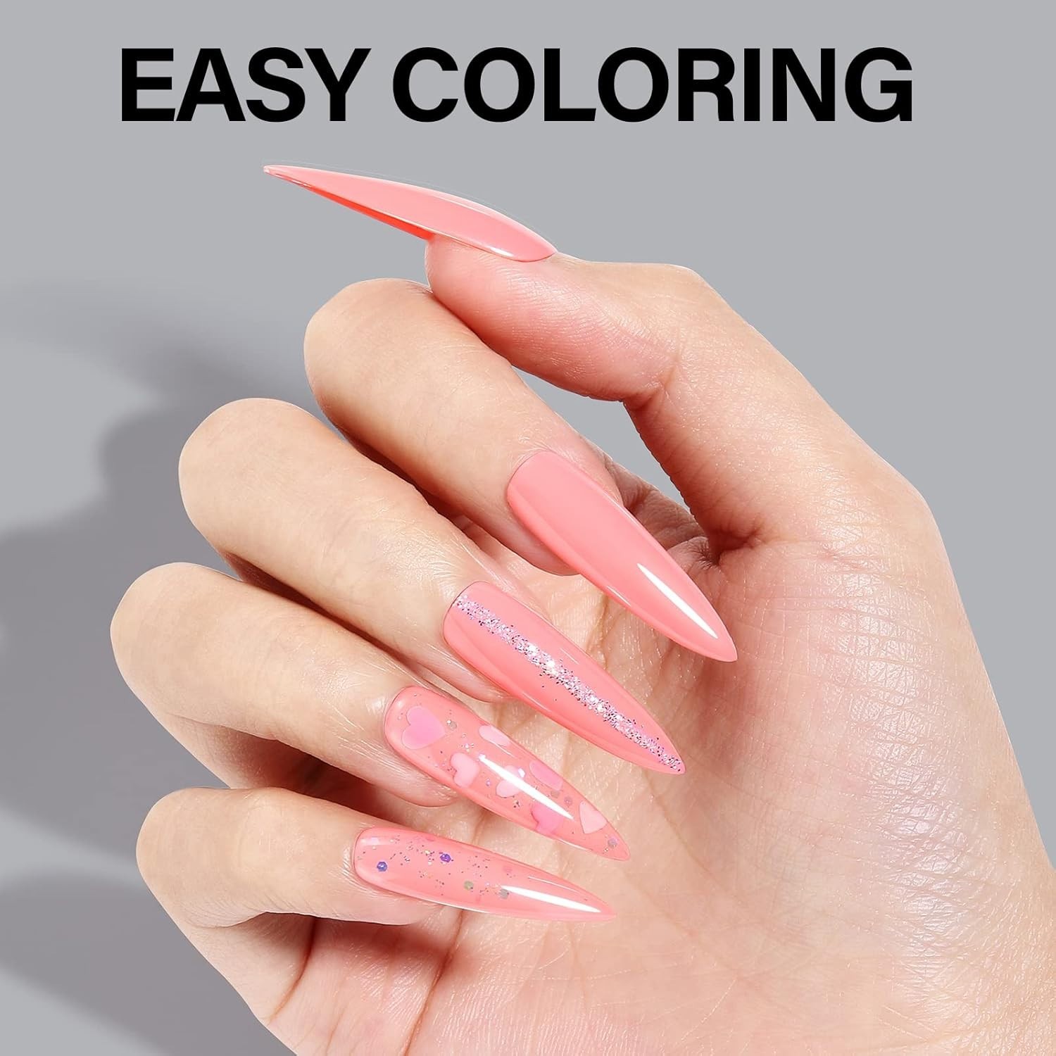 Luxury Matte Gel 240pcs Long Stiletto Nail Tips – No Filing, Perfect Fit!