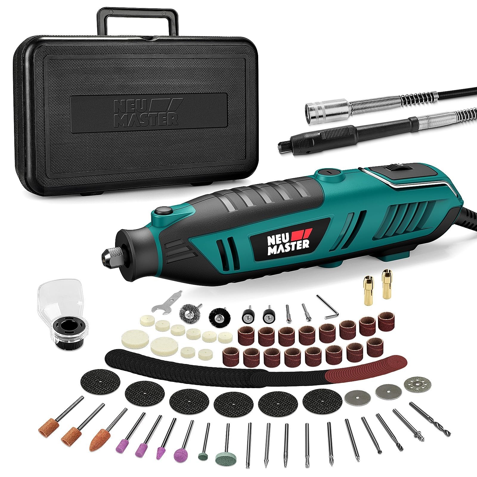 NEU MASTER 180W Rotary Tool Kit, Corded Power Rotary Tools with 160 Accessori…