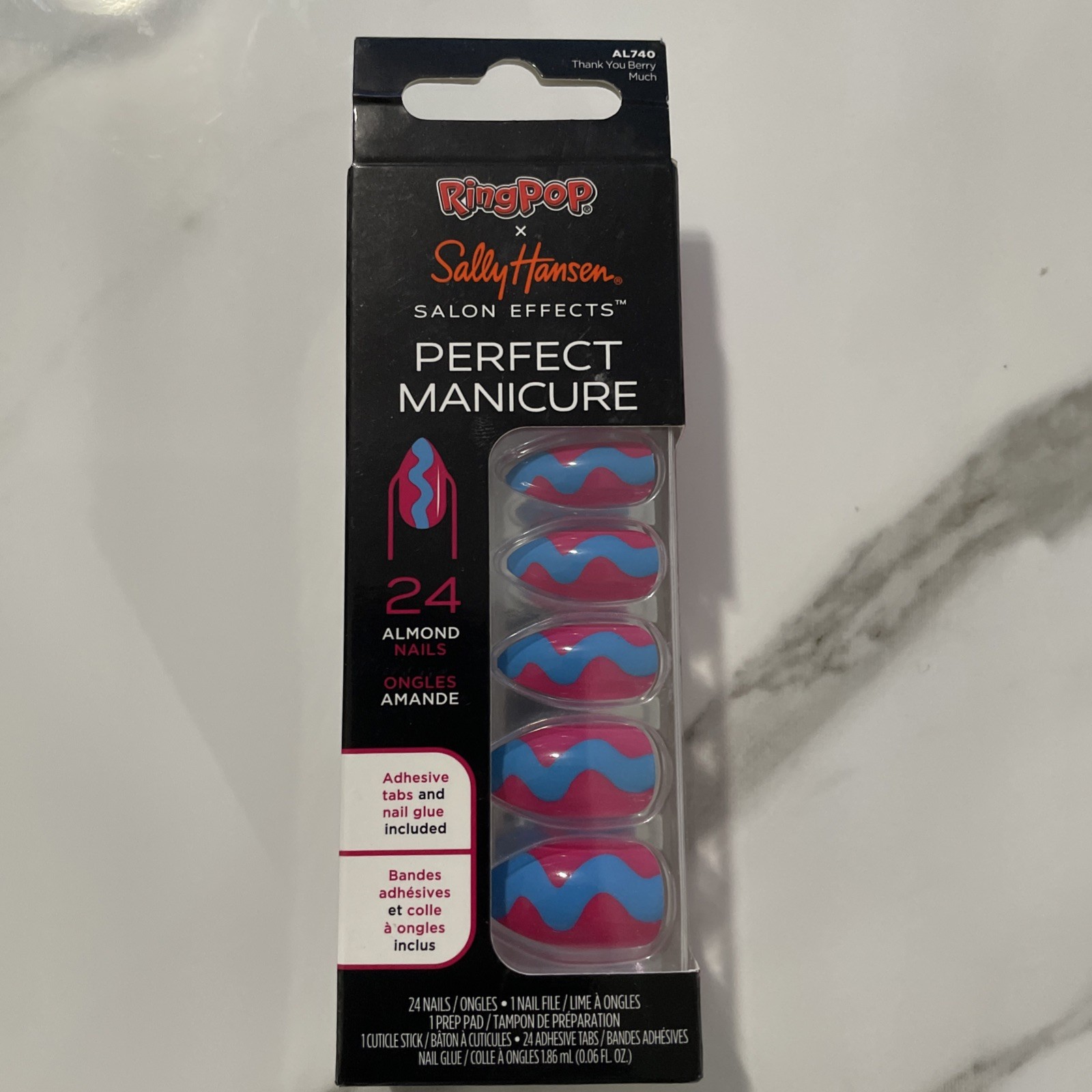 Sally Hansen x Ring Pop: Salon Effects Press-On Nails (740 Thank You Berry Much)