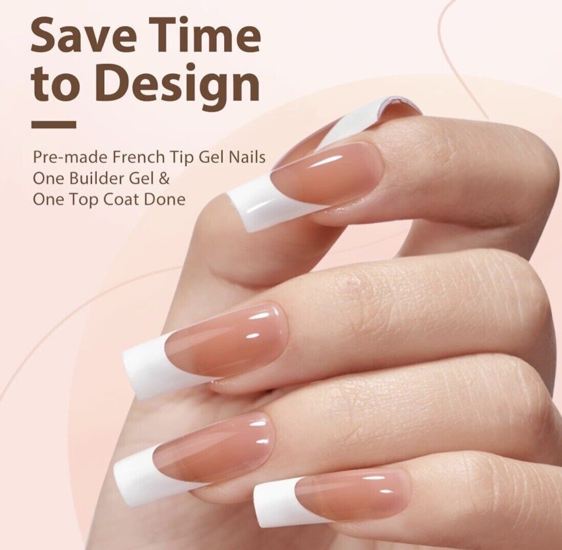 Soft Gel Nail Tips Square – Colored Press On Nails Long 150Pcs 2 in 1 X-coat …