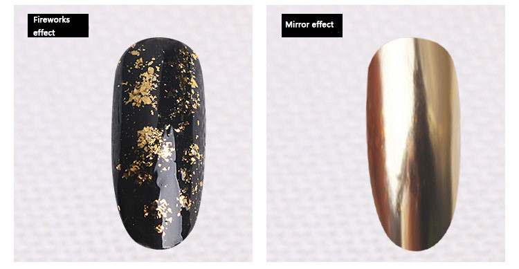 Nail Mirror Flakes Magic Foil Chrome Metallic Powder Shiny Sequins Decoration