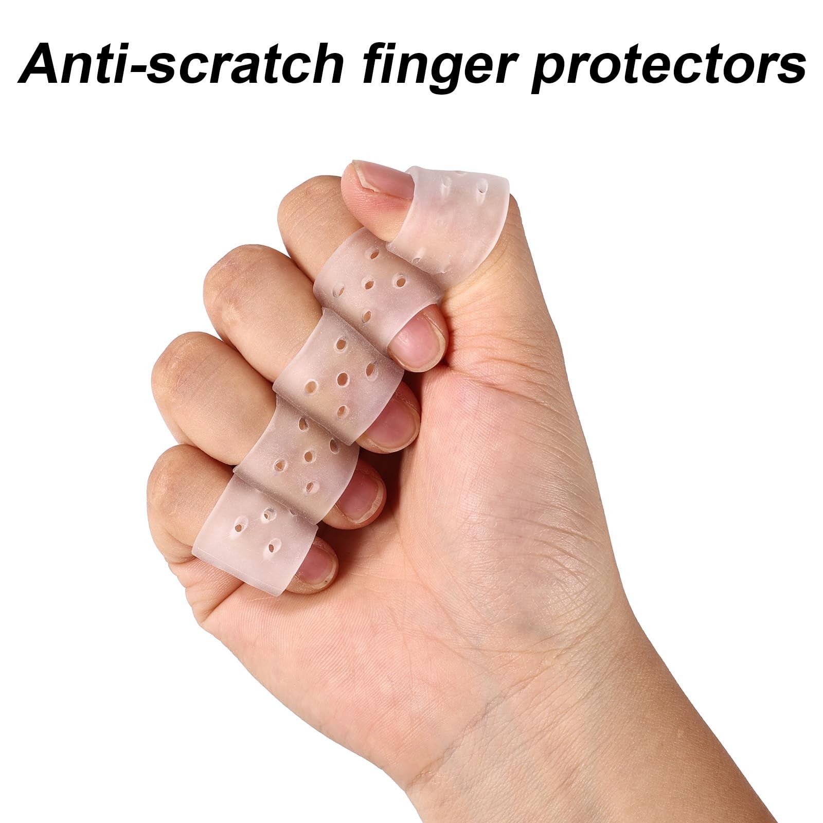 16pcs Finger Protection Sleeves, Premium Gelatin Finger Tips Wound Cover Prot…