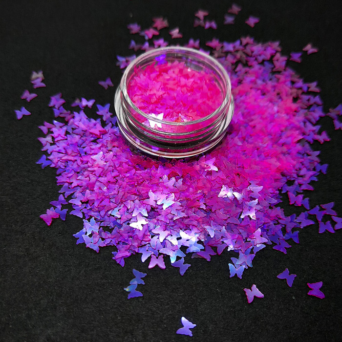 Nail Art Glitter Shapes, Unicorn, Moon, Leaves, Puzzle, Stars, Mickey, UK Seller