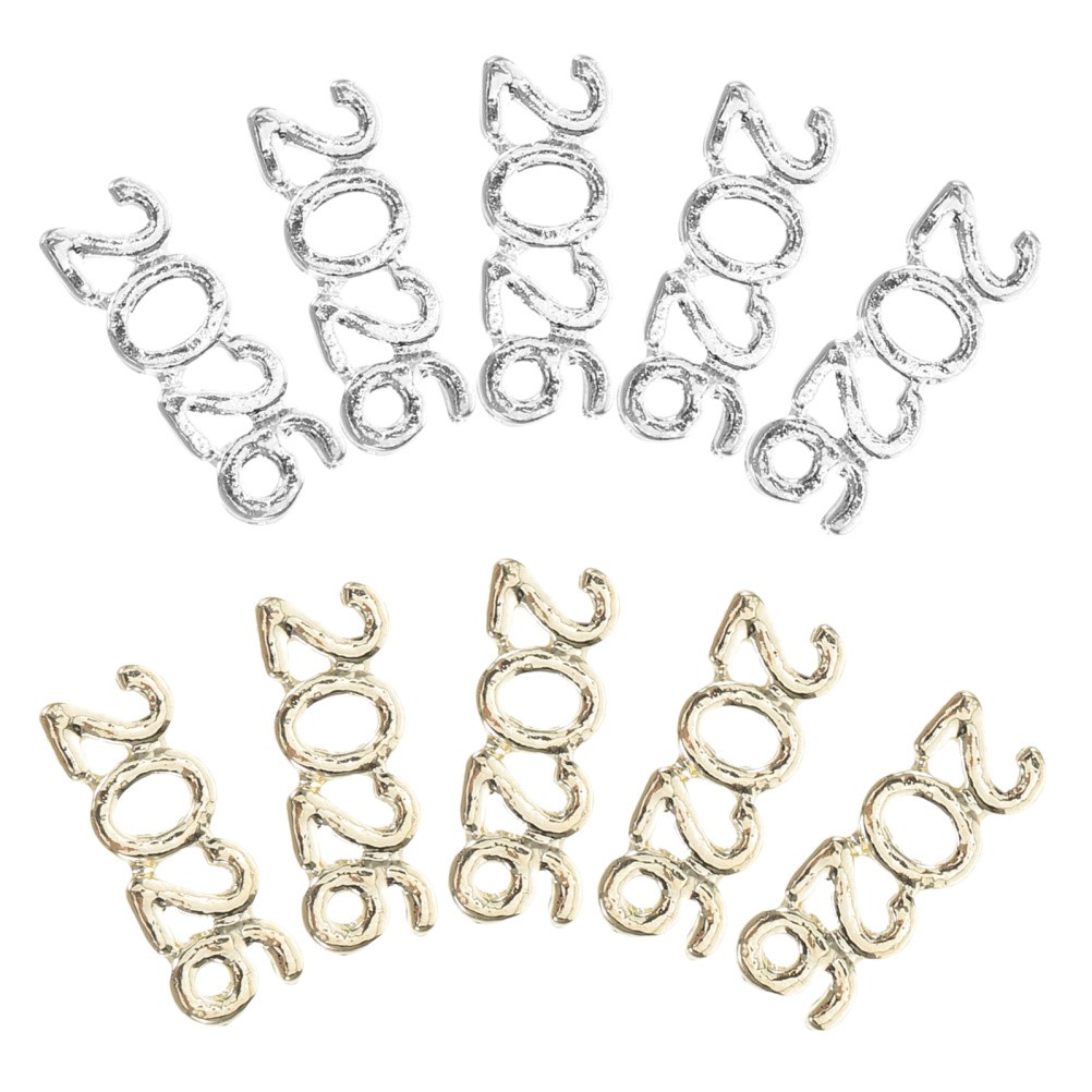 100 Pcs 2026 Manicure Metal Nail Charms Fingernail Embellishments