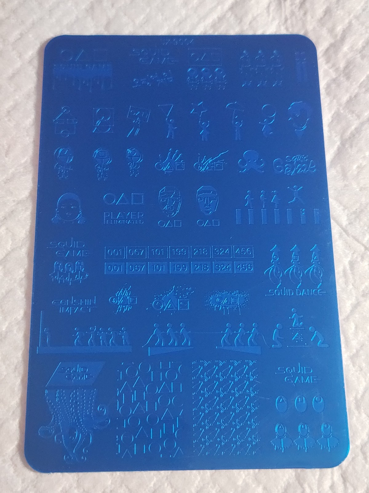 NEW Squid Game XL Nail Stamping Plate