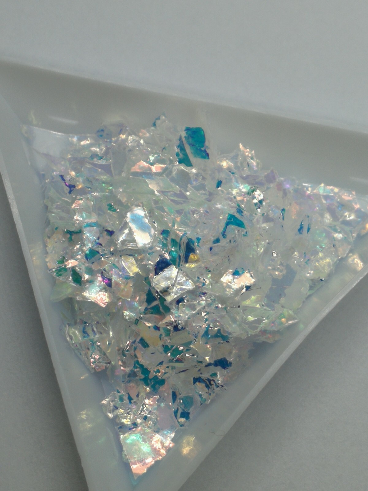 Mylar Shards/flakes, 6 Colours, Nail Art Embellishment, Glitter, UK Seller.