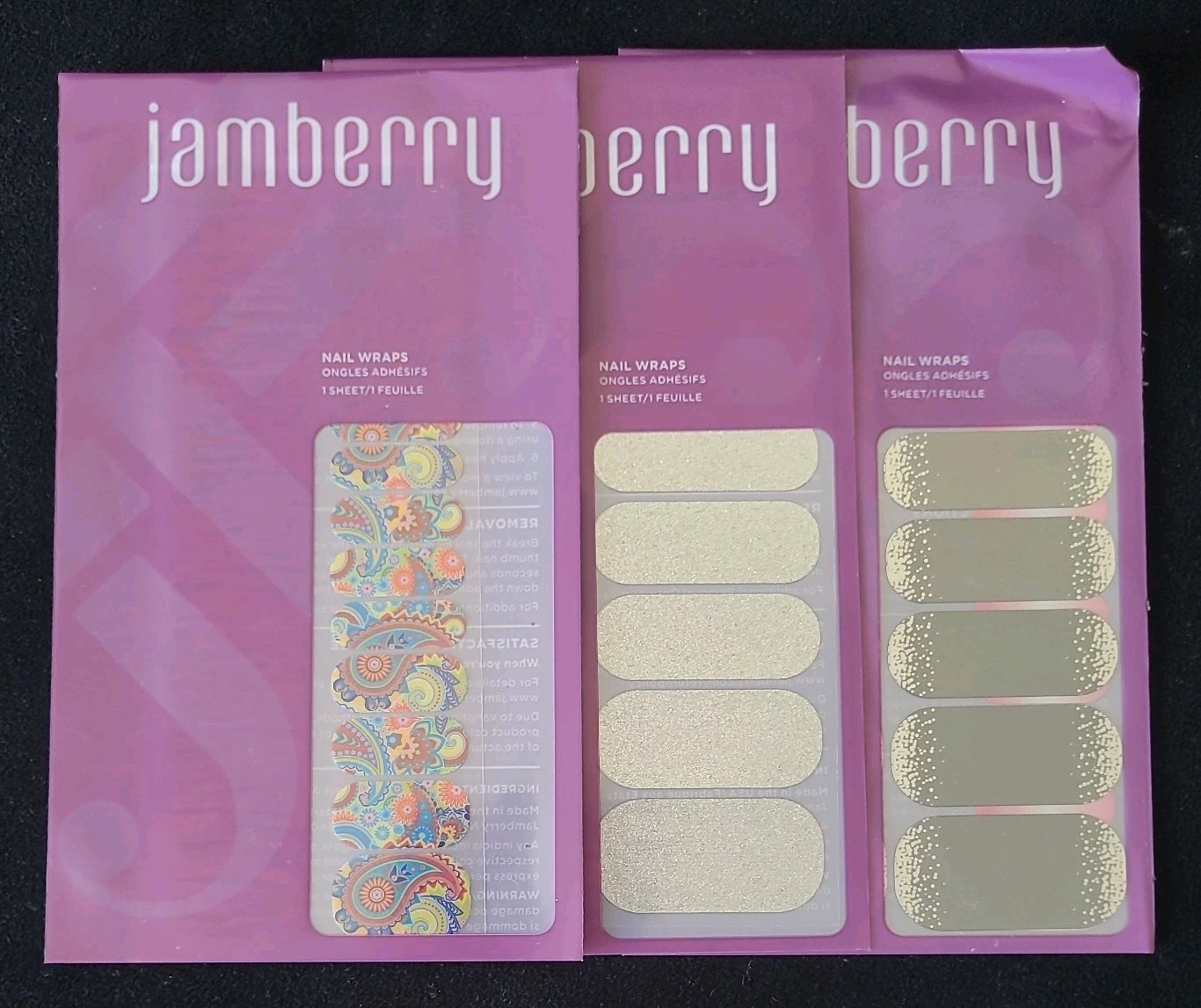 JamBerry Mini Heater And 13 Sets Of Nail Wraps Mixed Lot * READ*