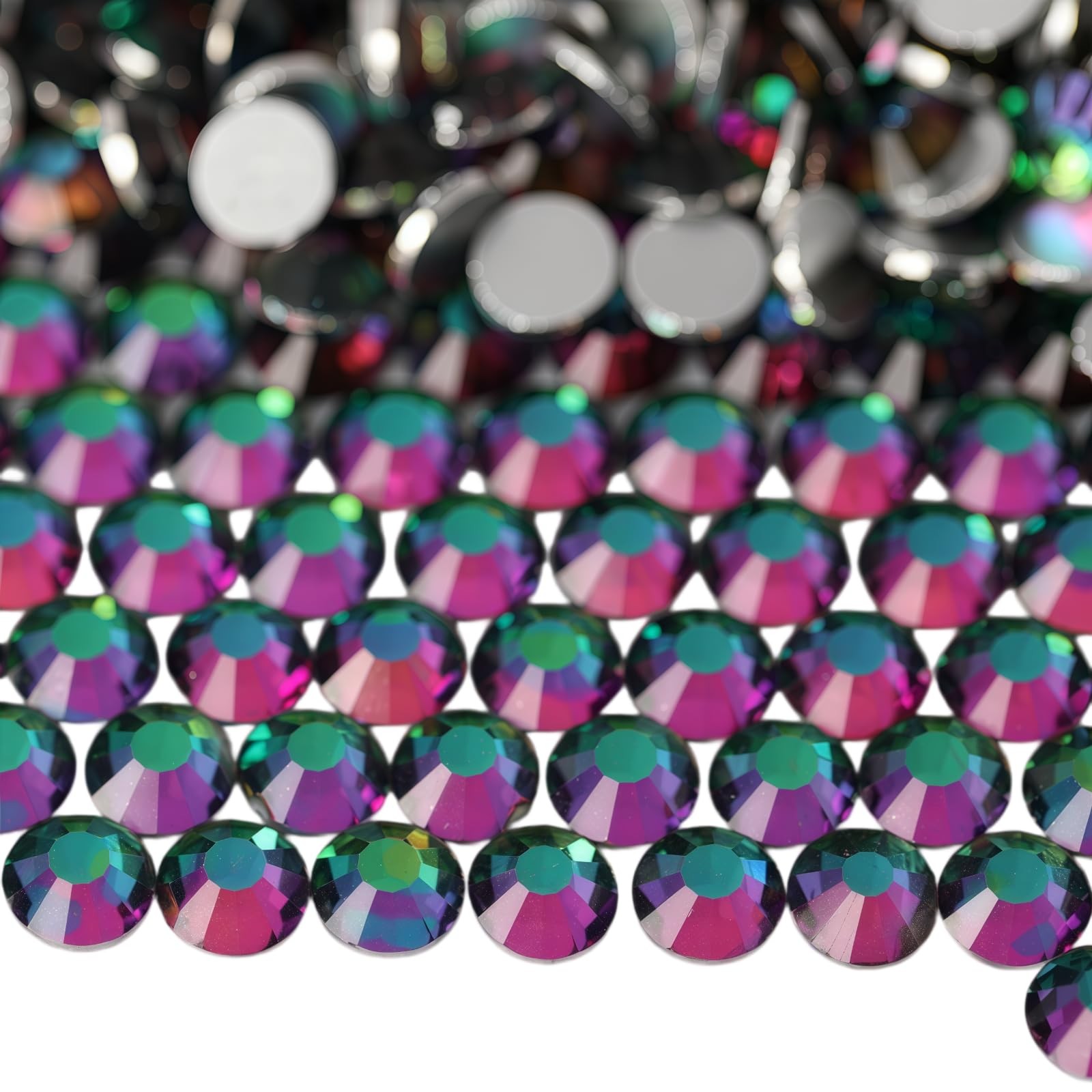 Diamonland Flatback Glass Crystal Rhinestones Rounds Gems for Bedazzling Nail…