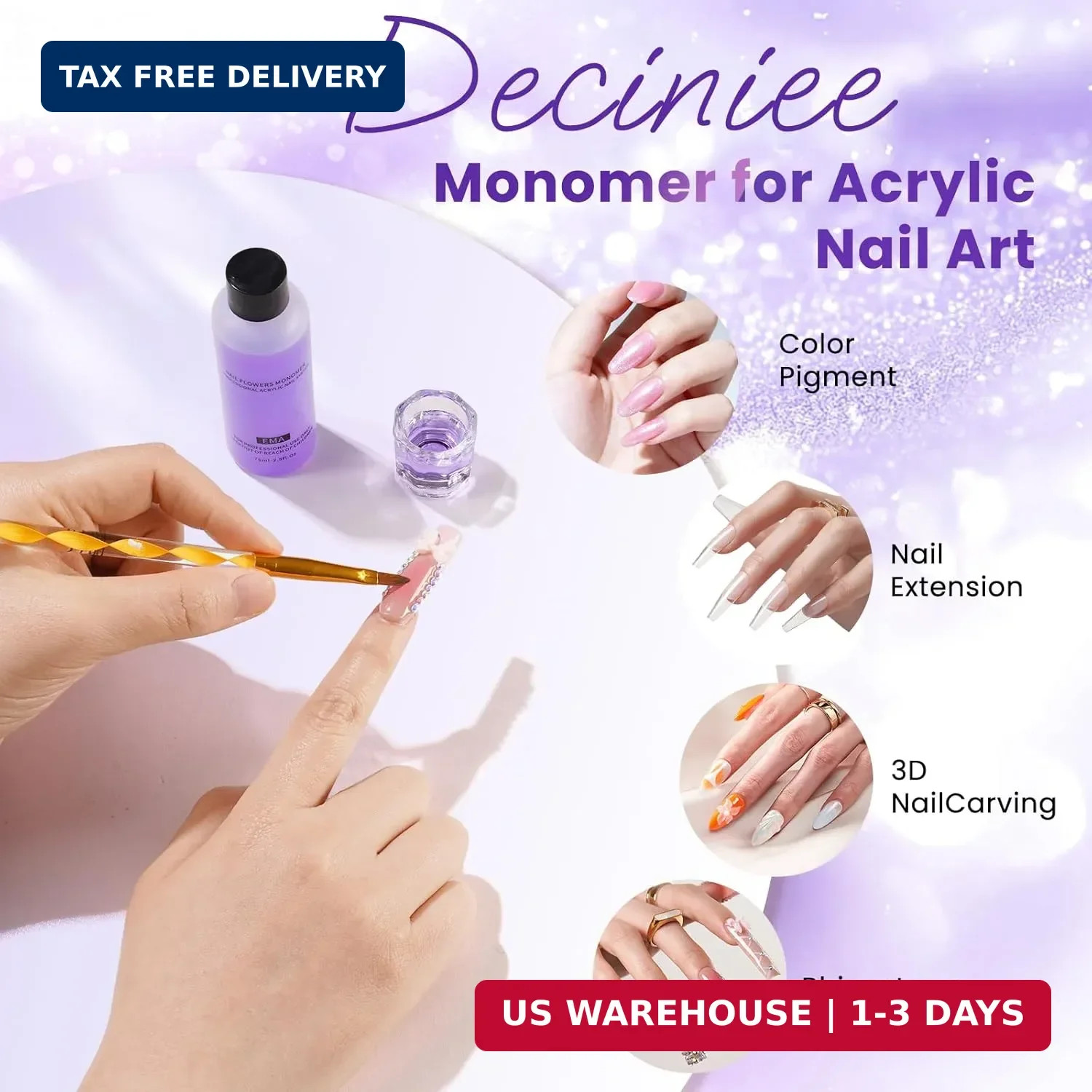 Nail Kit for Beginners with Everything: Professional Nails Kit Acrylic Set