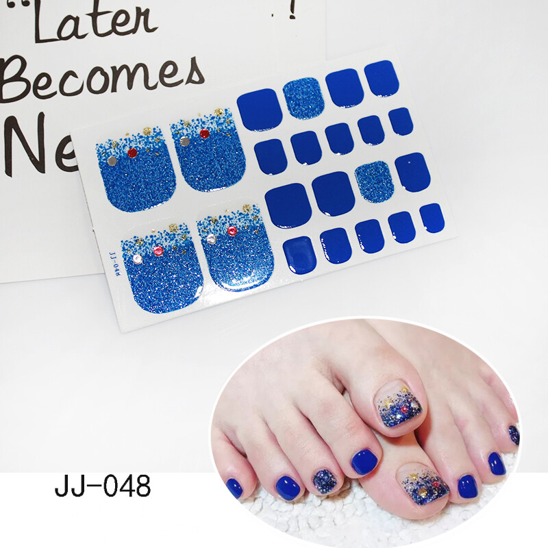 10 Pack Full Size Nail Wraps Stickers Polish Toe Manicure Art Decor 3D Decals US