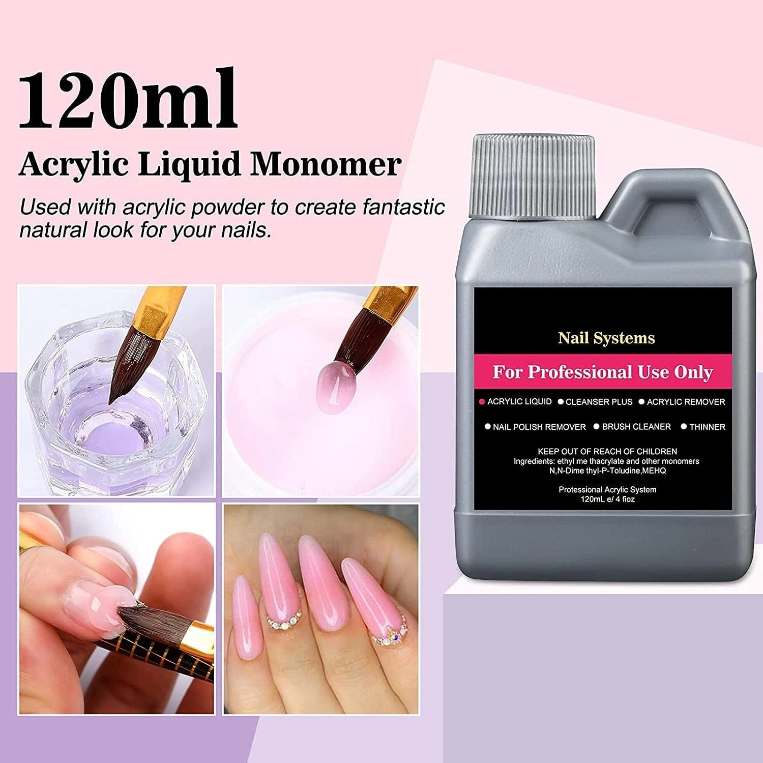 Acrylic Nail Kit, Full Set for Beginners Professional 42 in 1 Acrylic