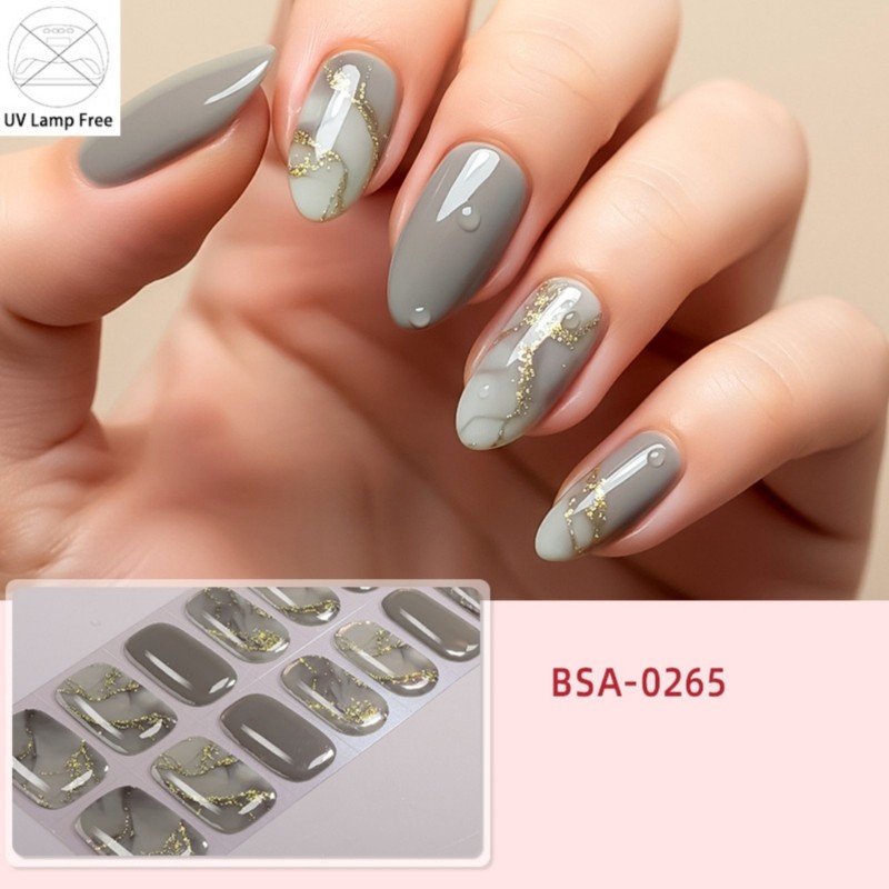 Breathable Nail Stickers Wraps With Seamlessly Fit Not Needed Heat Tool