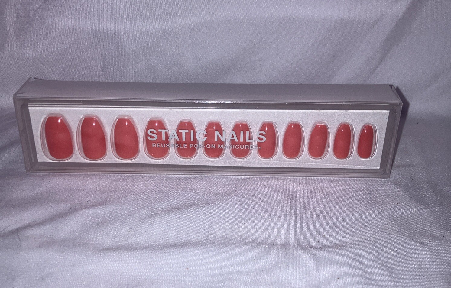 Static Nails Reusable Pop-On Manicure Set Glue-On Nails Sunset Somewhere Coffin