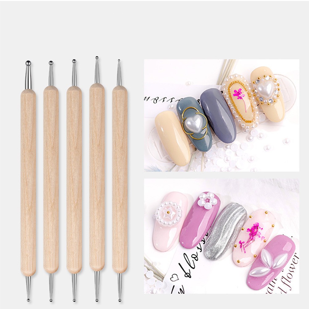 1Set Durable Nail Art Pen Brush Kit Nail Painting Tools Assorted Color for Use