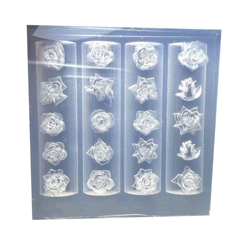 Embossed Nail Art Silicone Mold for Party and Salon Use Manicure Jewelry Mould