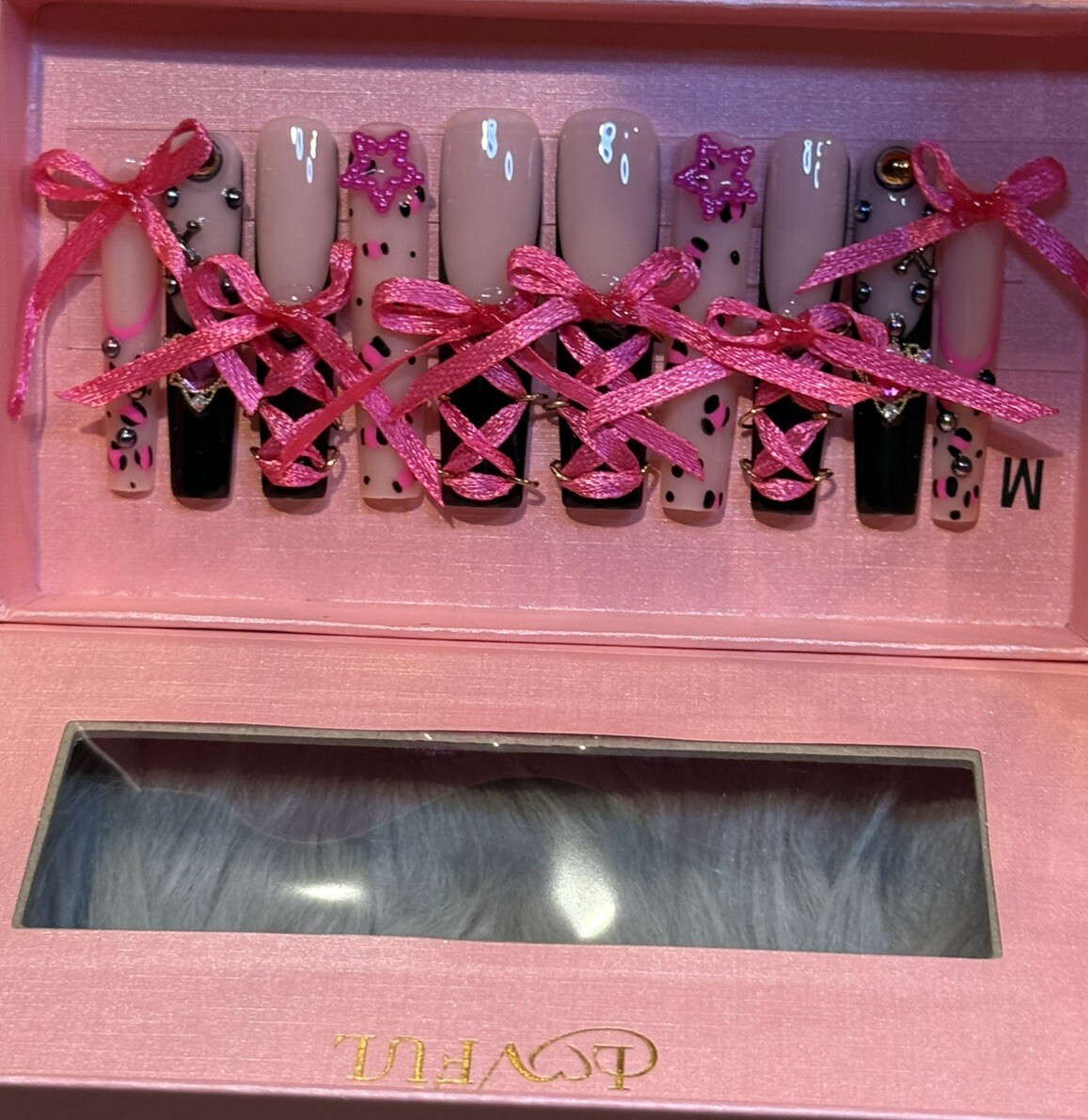 Loveful H173 Acrylic Press On Nails Size Medium