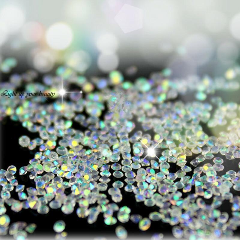 Wholesale Crystal Pixie 3D Nail art Stones Micro Zircon 1.1mm Mini Rhinestones