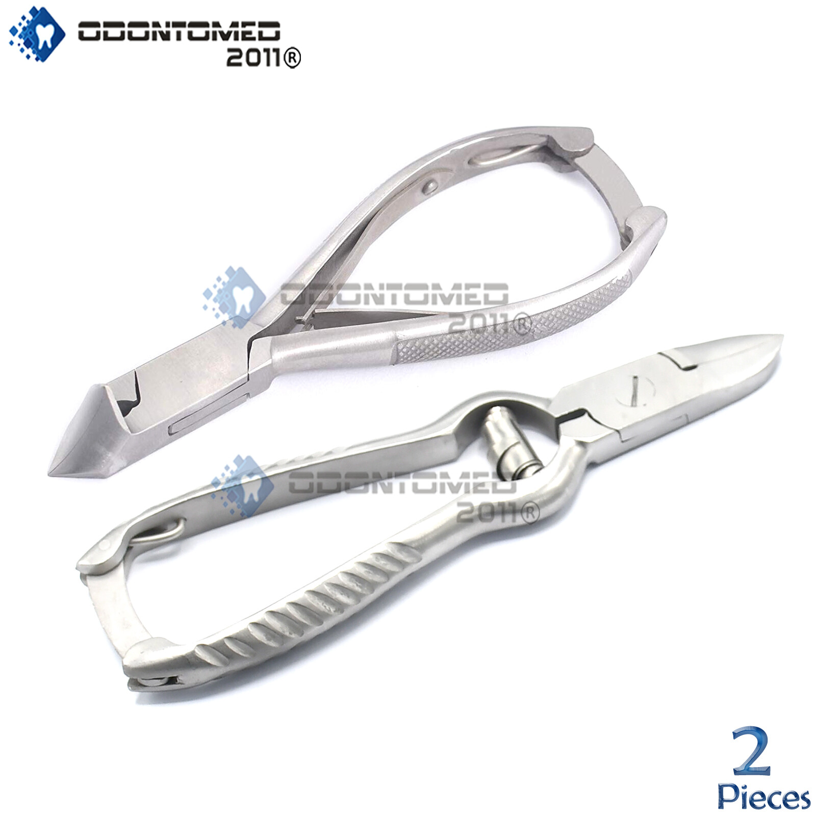 ODM 2Pcs Heavy Duty Variety Toe Nail Clippers Cutters Kit Brand New