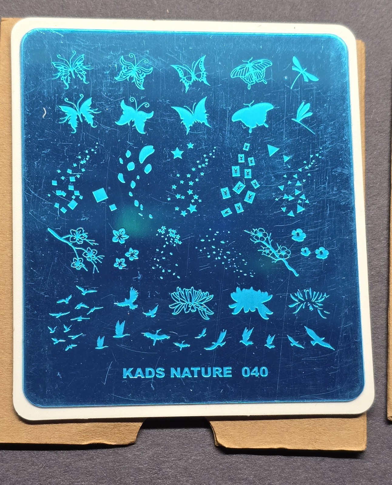 Lot Of 4 Nail Stamp Plate Kads Nature 040 Fashion 038 Cinese 005 Festival 014