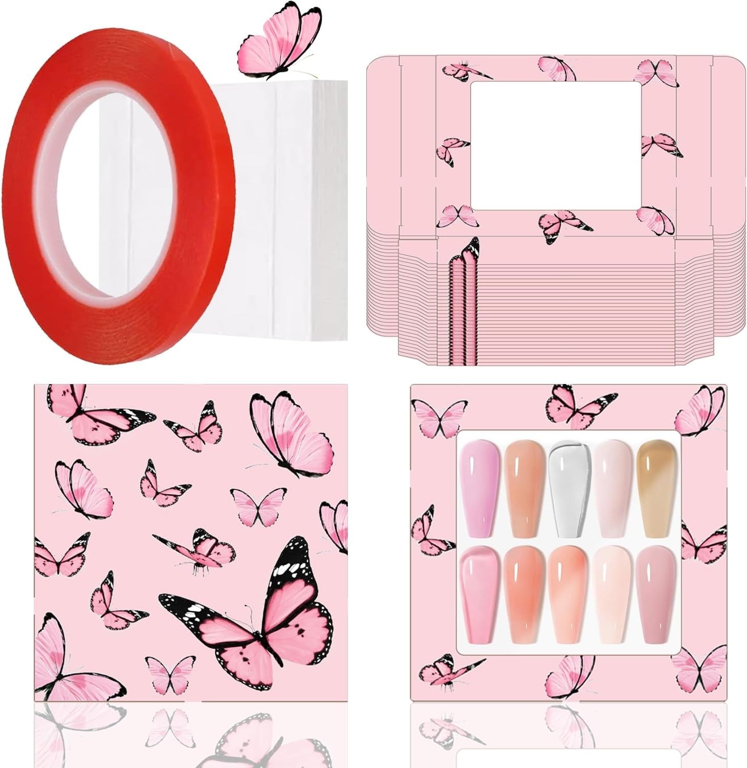 35 Pcs Press On Nail Storage Empty Nail Organizer Box | Press on Nail Packagi…