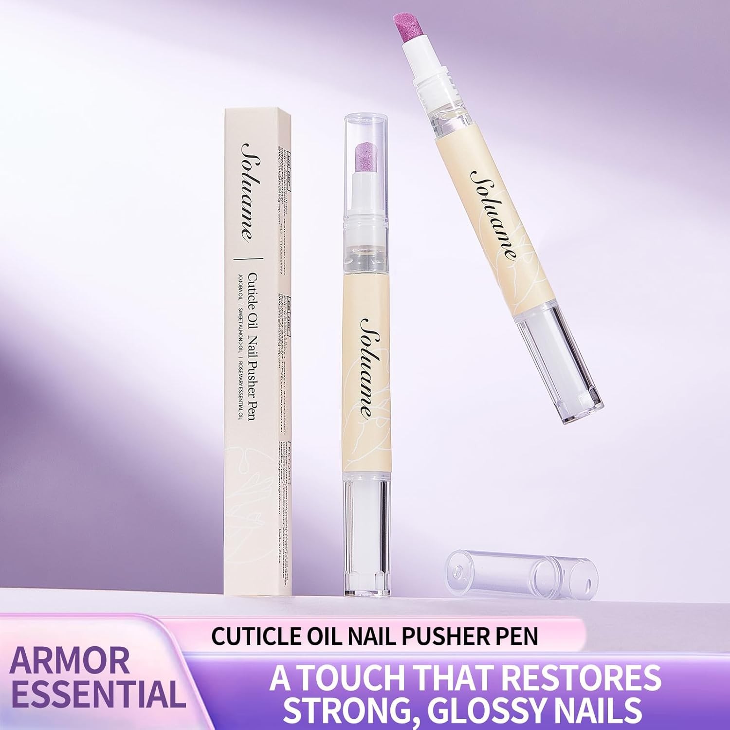 45° Ceric Cuticle Oil Pusher Pen -act Cuticle Oil Pen ntly
