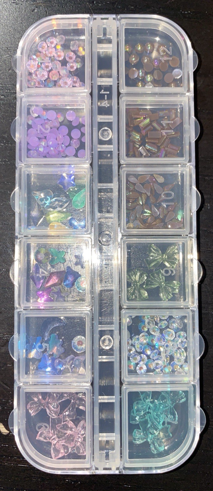 2D Nail Art Charms Set with Flowers Pearls Gems Butterfly Accessories & More