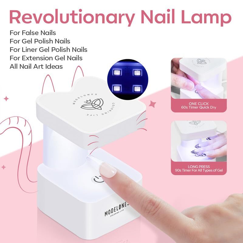 Gel Nail Kit, 500Pcs Soft Gel Nail Tips Medium Almond Shape, 4-in-One Nail Gl…
