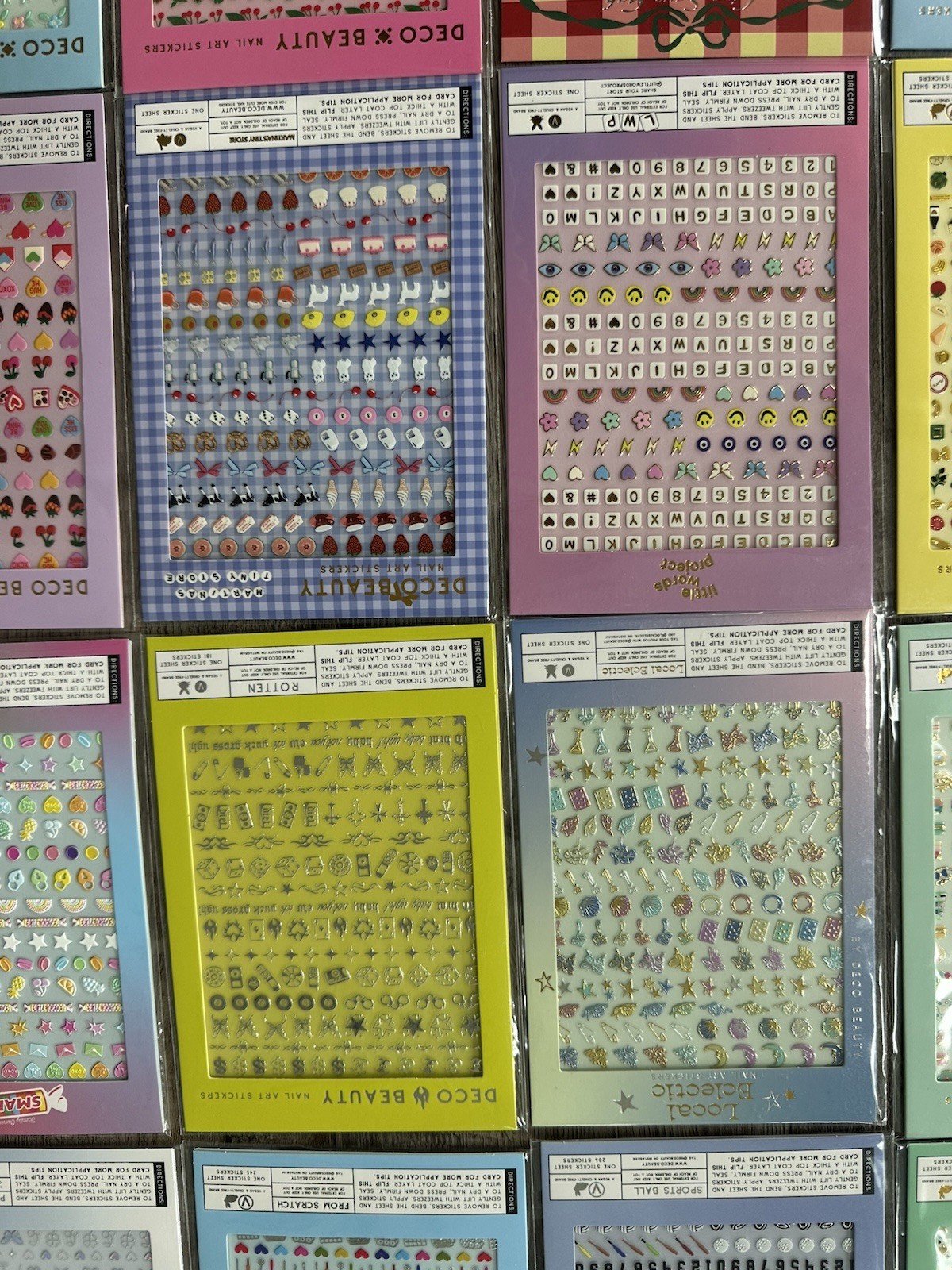 Deco Beauty Nail Art Sticker Lot 54 Sheets New Coquette Miffy Floral Rare SEALED