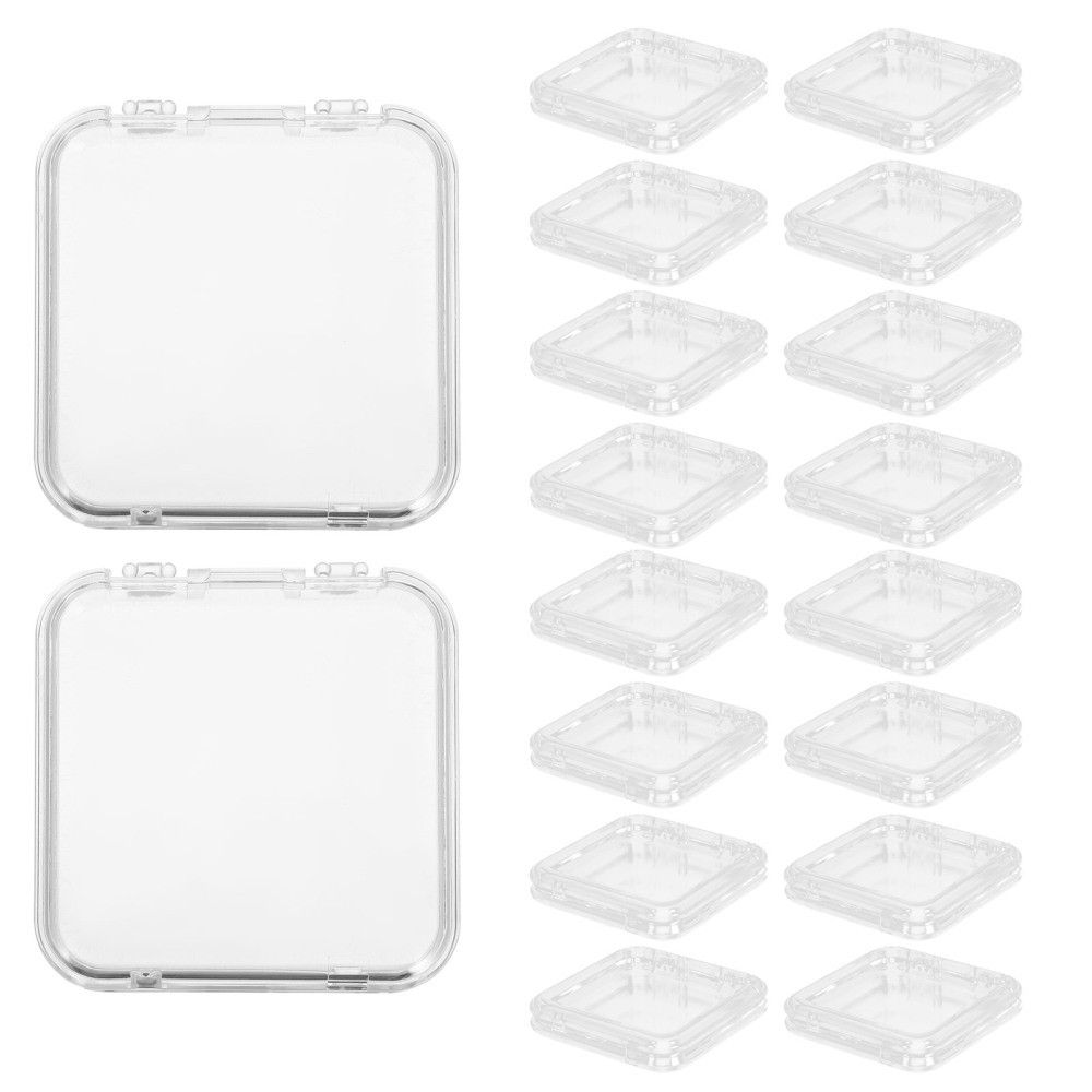 24 Pcs Clear Press on Nail Storage Box Tip Organizer Display Case