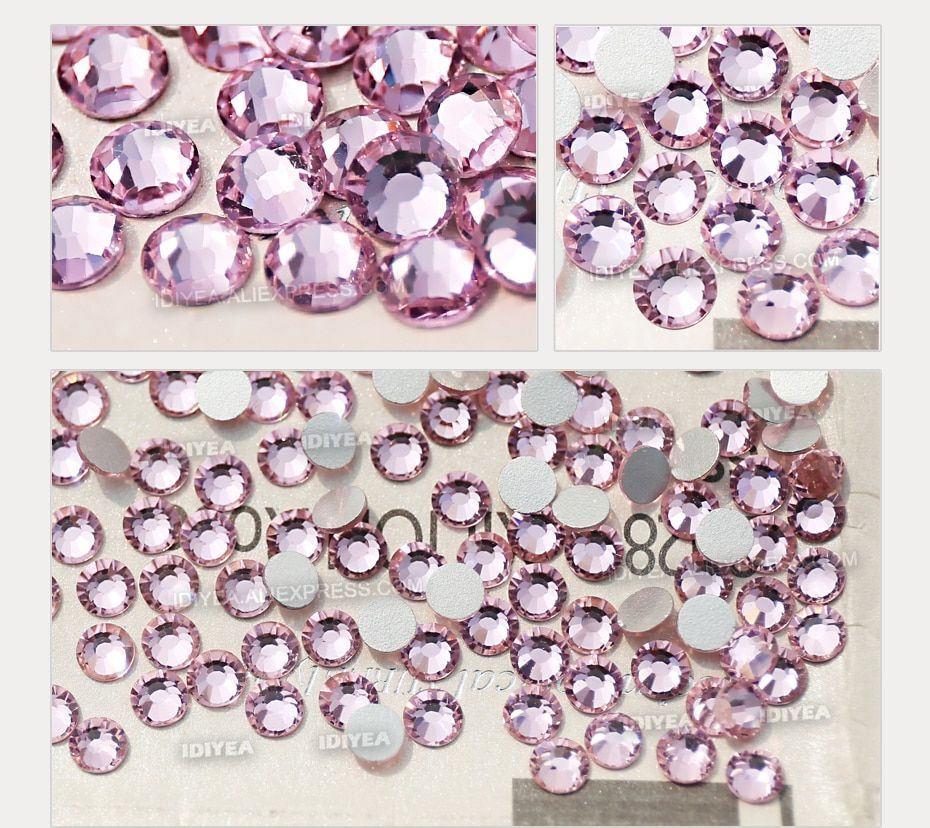 Flat Back Non Hot Fix Rhinestone Crystal Strass – DIY Nail Art Garment Decor NEW