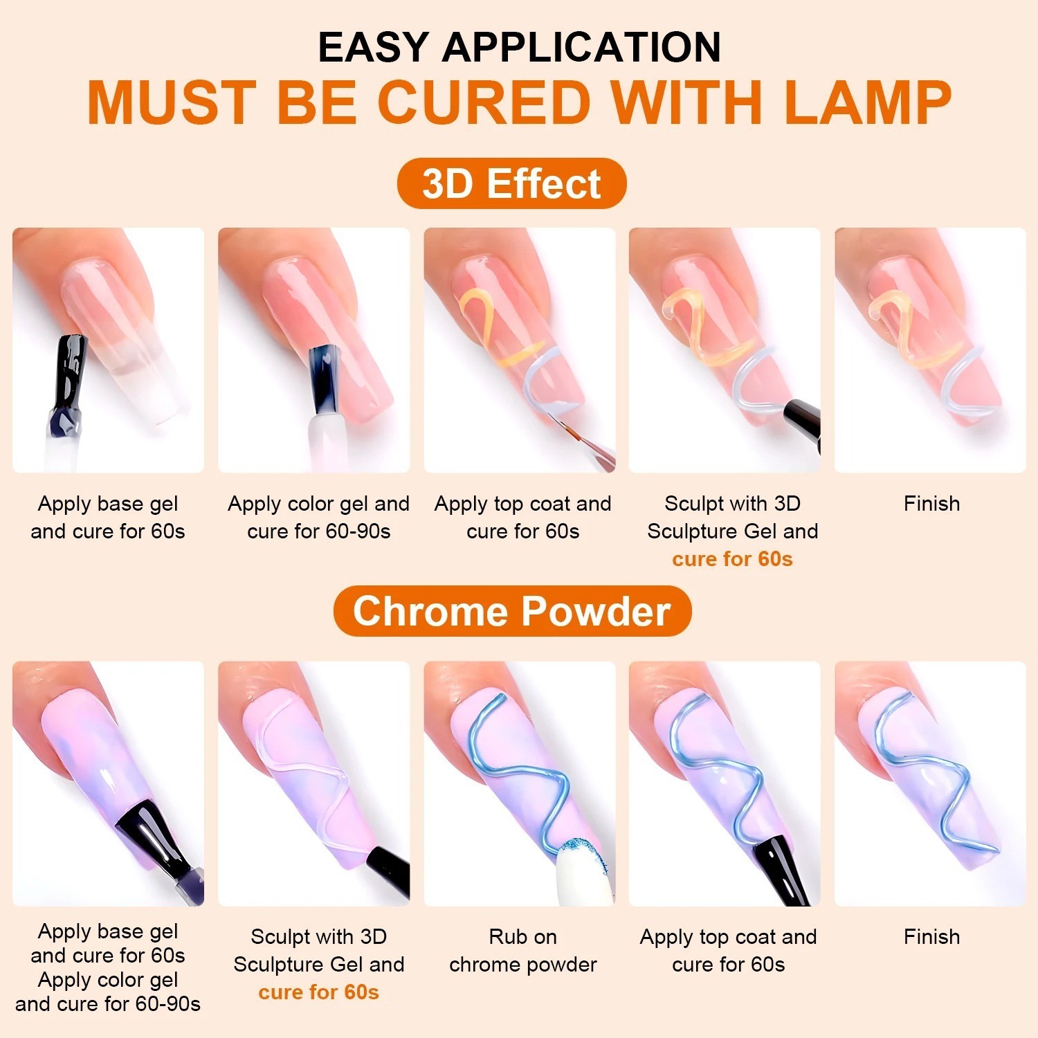 10ML 3D Nail Art Gel Waterproof Sculpting Gel DIY Carving Nail Design
