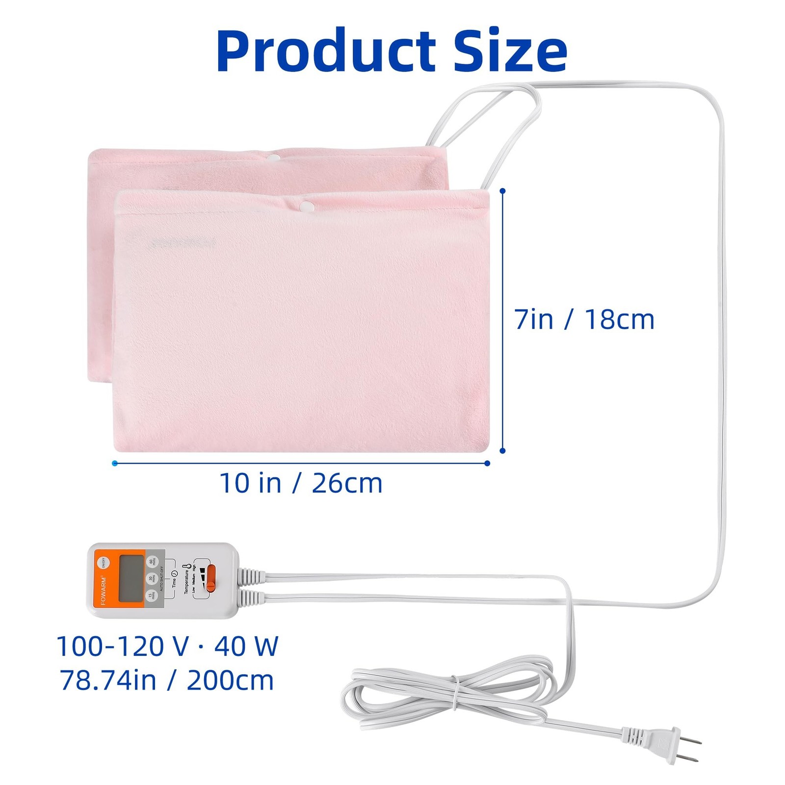 Electric Hand Warmer, Heated Beauty Mitts, 3-Temp Levels & Timer, Digital Dis…