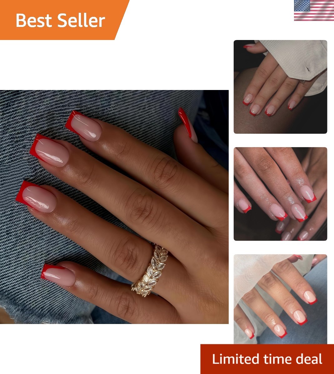 Natural Thick Extra Short French Tip Nails – 30 Pcs for Effortless Elegance