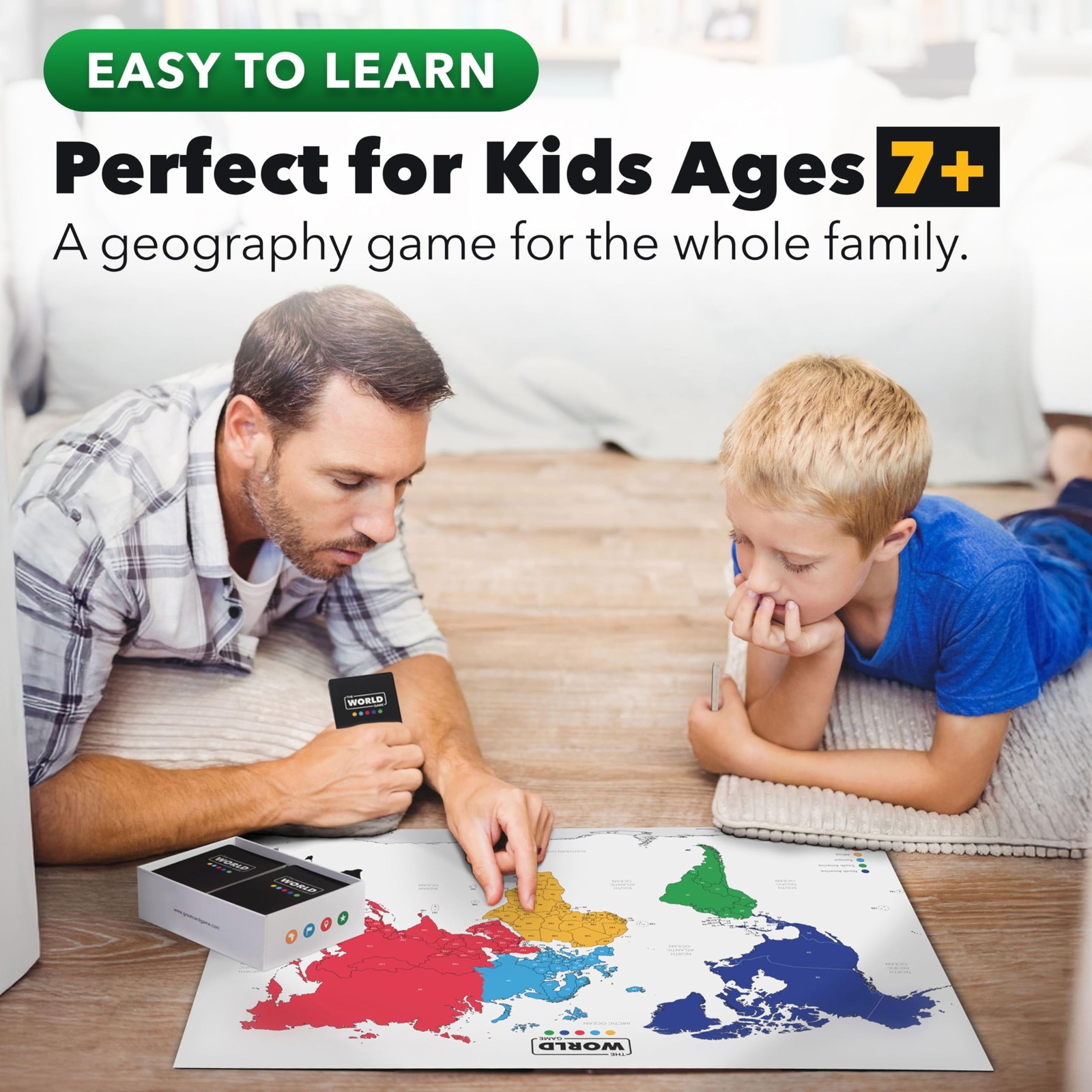 The World Game – Geography Card – Educational Games One size, Multicolor