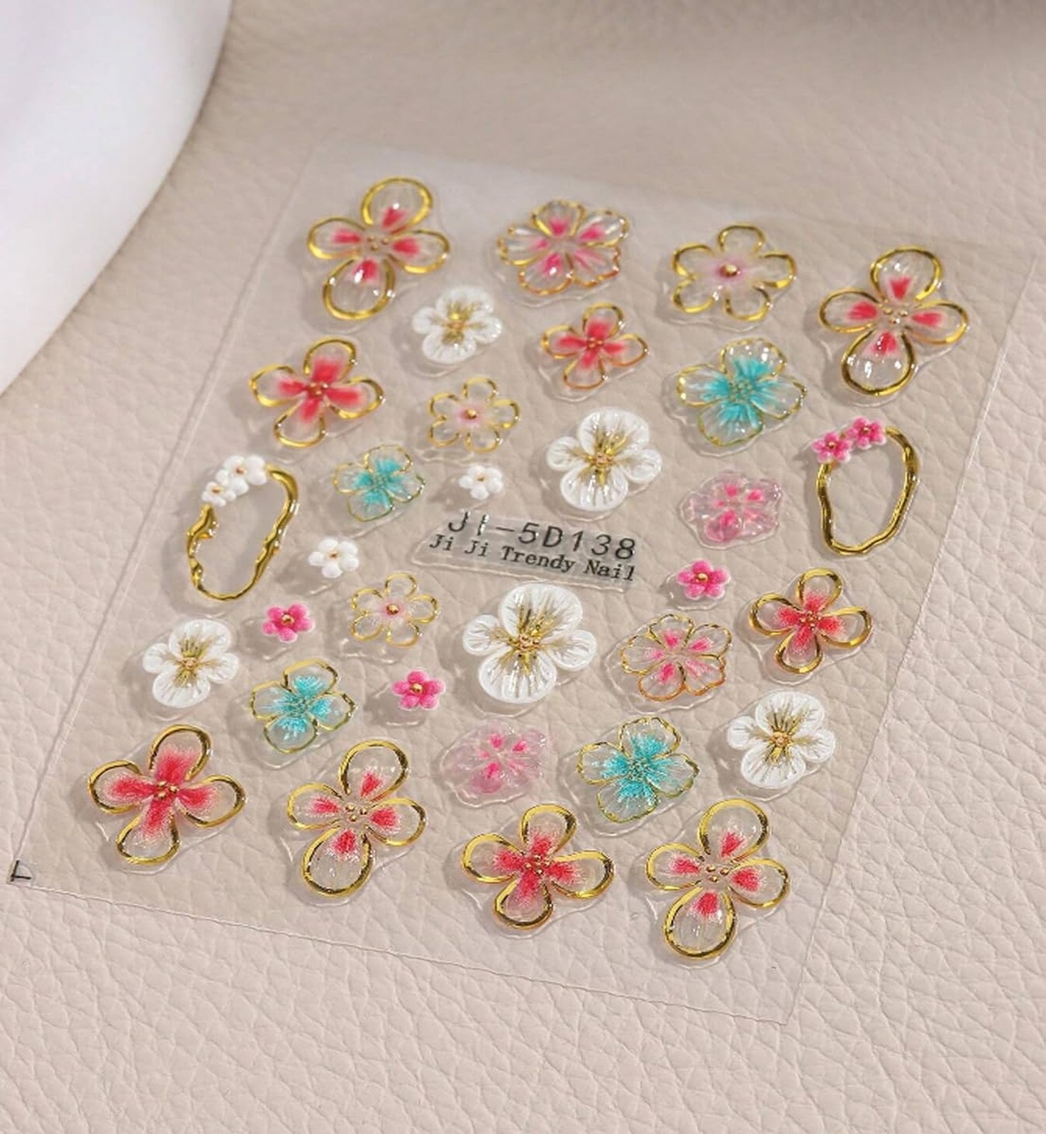2 Sheets Spring Nail Stickers for Nail Art – Flower Nail Art Stickers Spring …