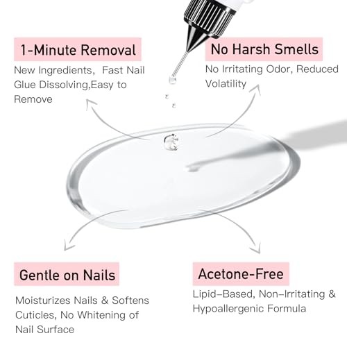 10g Semi-Solid Glue and 20ml Pinpoint Glue Remover Kit 0.25 Fl Oz (Pack of 2)