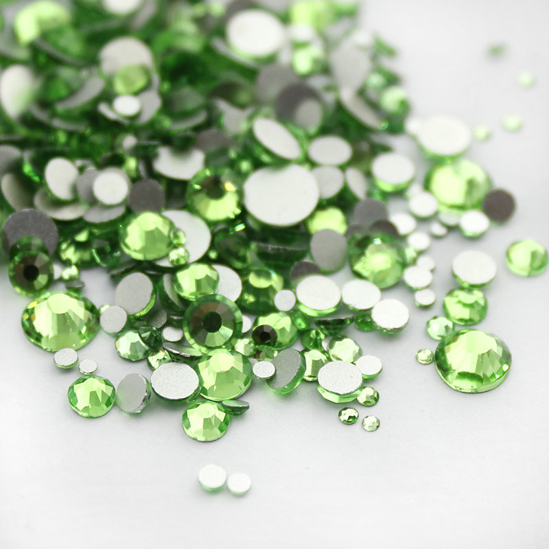 720p Mix Size Nail Art Rhinestones Glitter Diamond Crystal Gems Tips Decoration