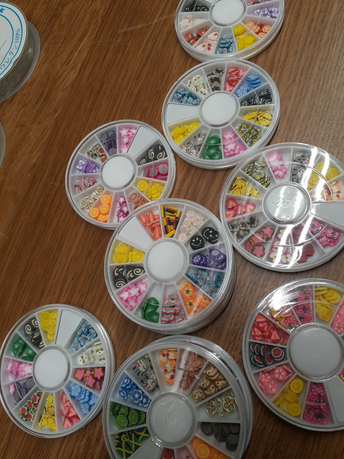 Polymer Clay Nail Art Decorations sticker Wholesale 8 box 120pc/box mixed design